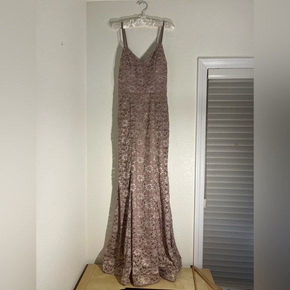 Macy's Dresses & Skirts - Lace Maxi Dress in Soft pink
